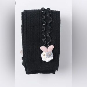 Girls pants with cute rabbit accessory